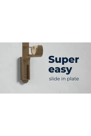 Klick Fit Trumpet Finial Extendable Curtain Pole Kit