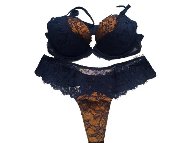La Perla conjunto de lenceria Azul 
