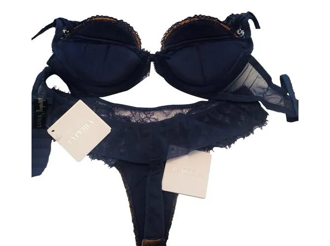 La Perla conjunto de lenceria Azul 
