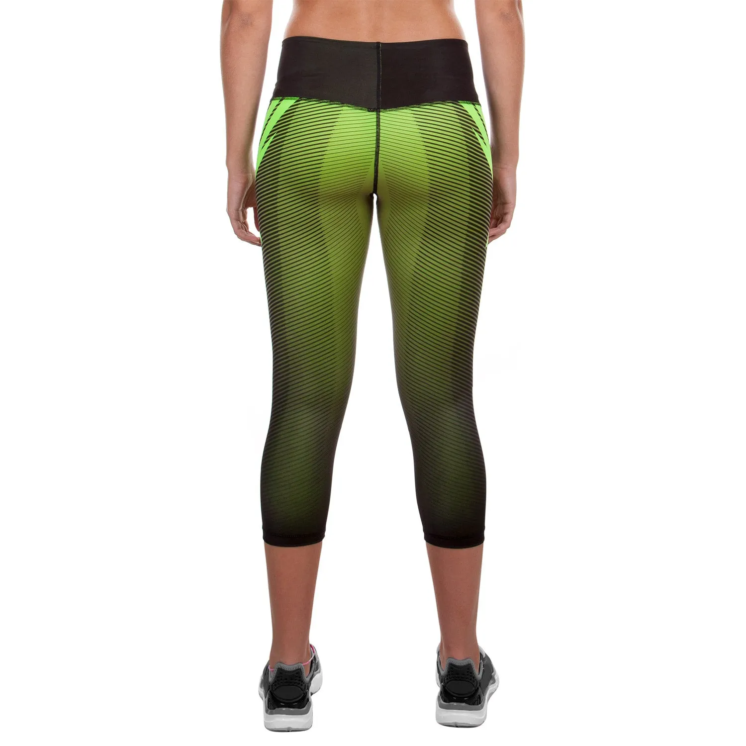 LEGGINS CORTOS VENUM RAZOR  NEGRO/AMARILLO