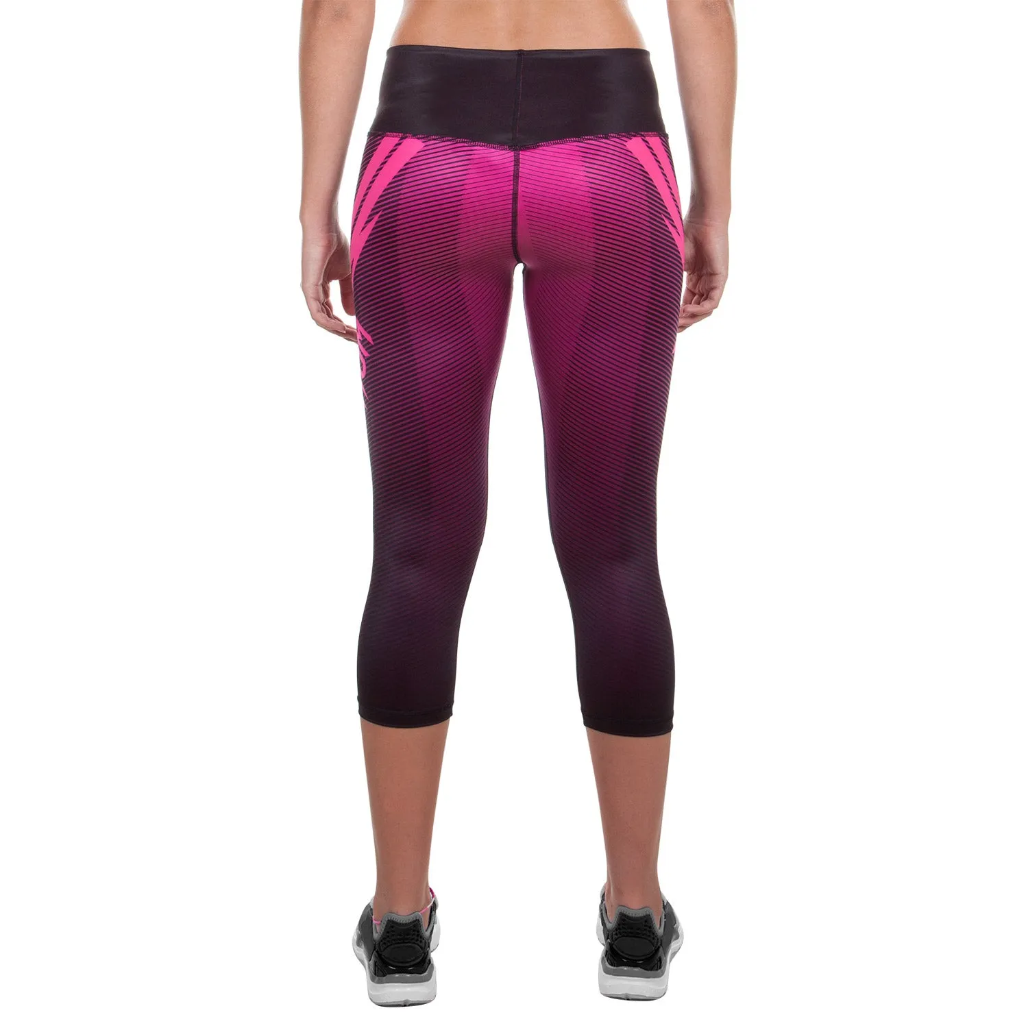 LEGGINS CORTOS VENUM RAZOR  NEGRO/ROSA