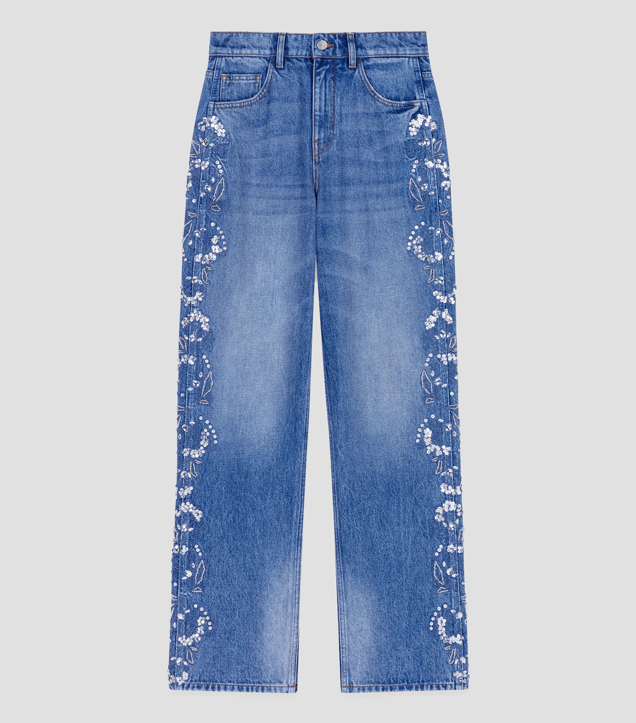 Maje Jeans Rectos Mujer
