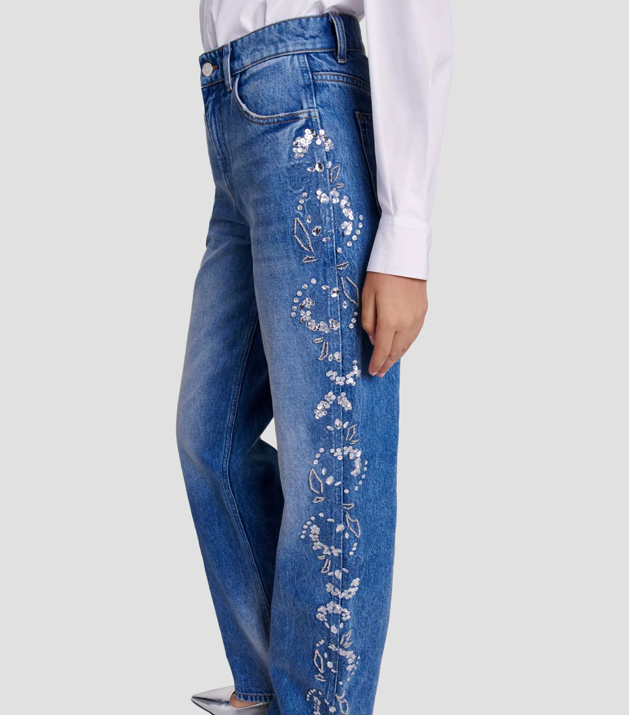 Maje Jeans Rectos Mujer