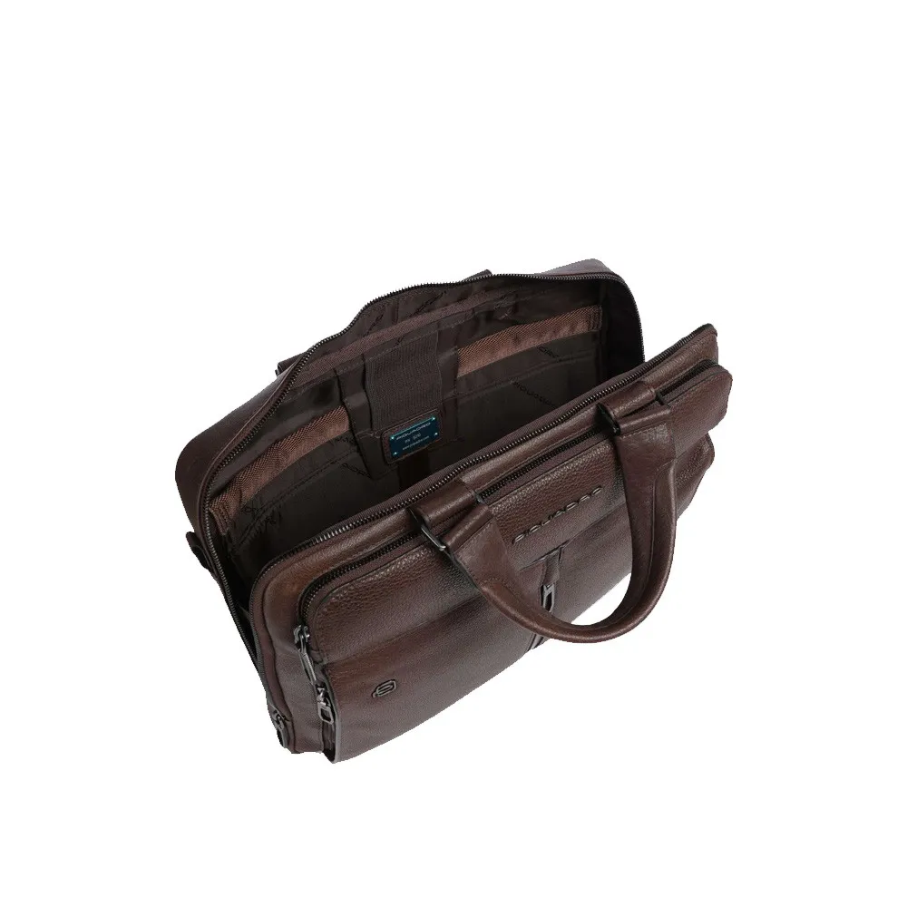 Maletín de Piel Piquadro CA4098W130/TM Color Marrón