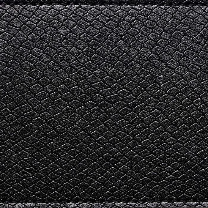 Mango negro estampado snake doble cadena en "T"