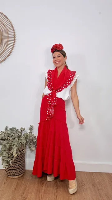 Mantoncillo piquillo rojo lunares