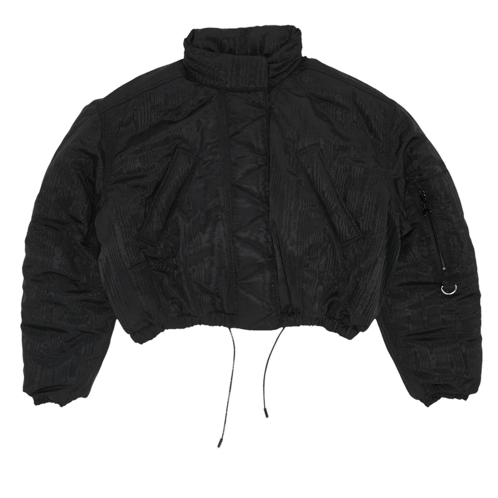 Marine Serre Moire Cropped Puffer Jacket