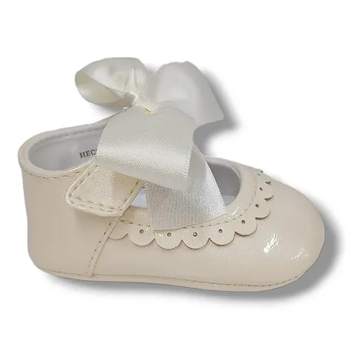 Merceditas Peuque Mayoral 9571 CHAROL BEIGE CORDONETS