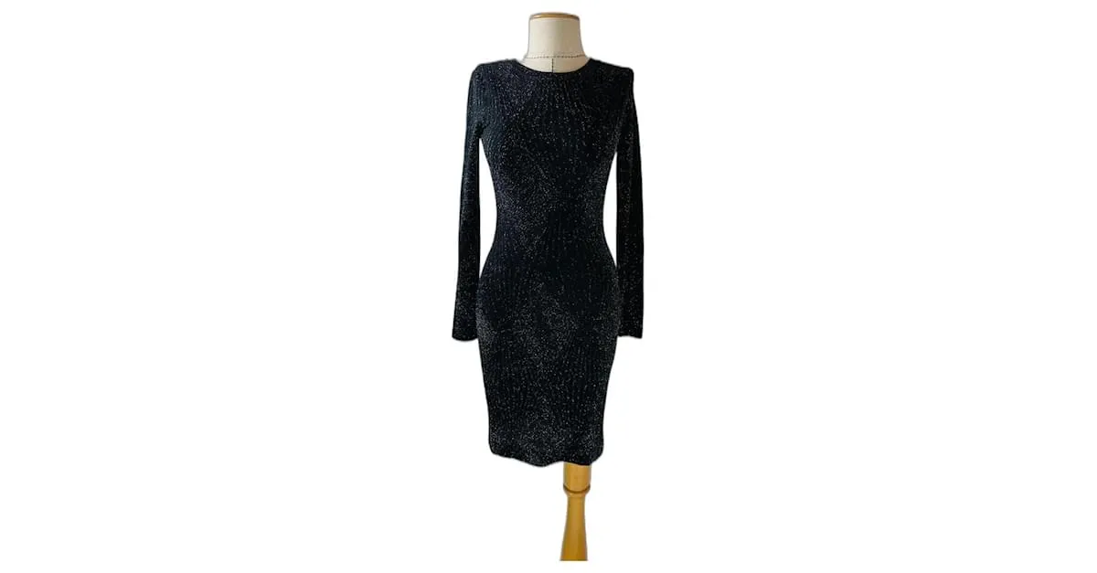 Michael Kors Vestidos Negro Plata 