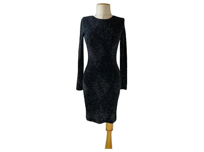 Michael Kors Vestidos Negro Plata 