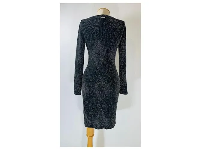 Michael Kors Vestidos Negro Plata 