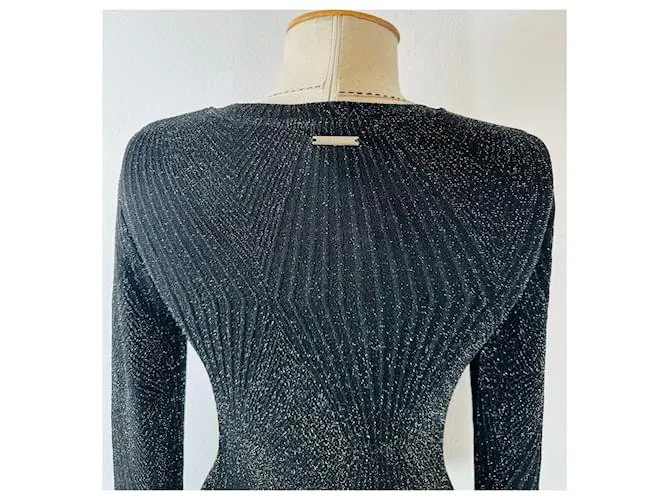 Michael Kors Vestidos Negro Plata 