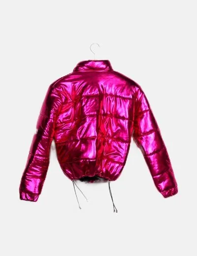 MISS JACKET Anorak rosa fucsia metalizado