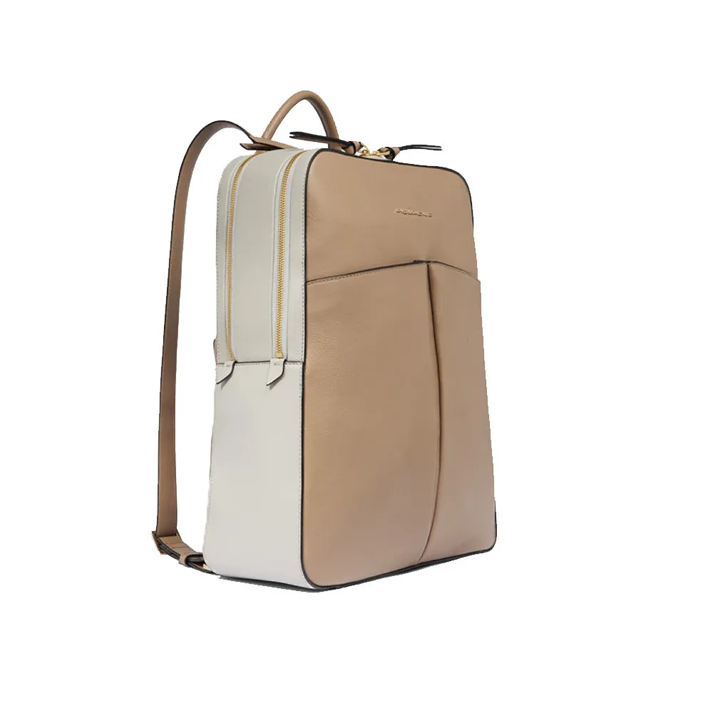 Mochila de Piel Piquadro CA6456W134/BE Color Topo y Gris
