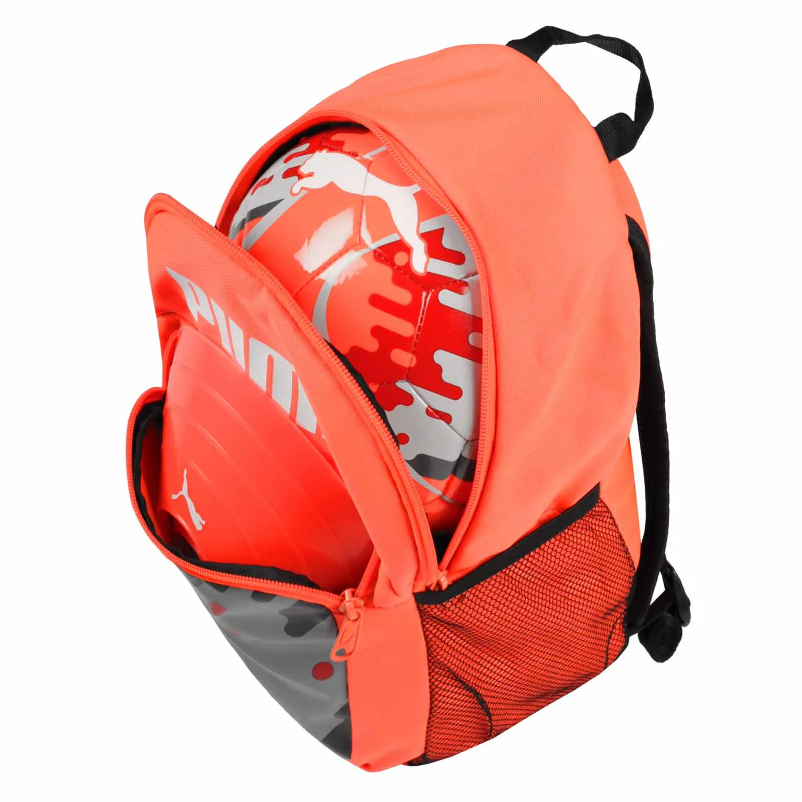 Mochila Puma niño con balón y conos