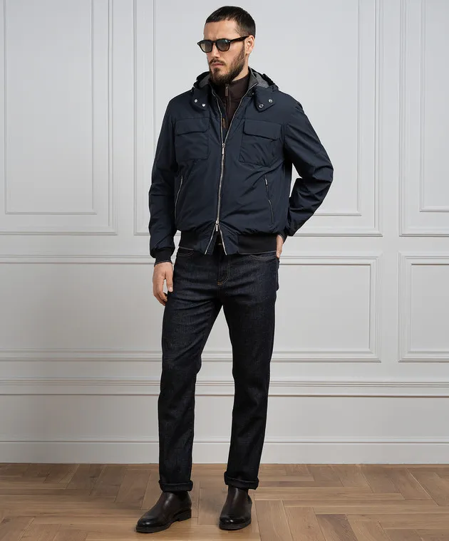 MooRER Blue PAGANINI windbreaker