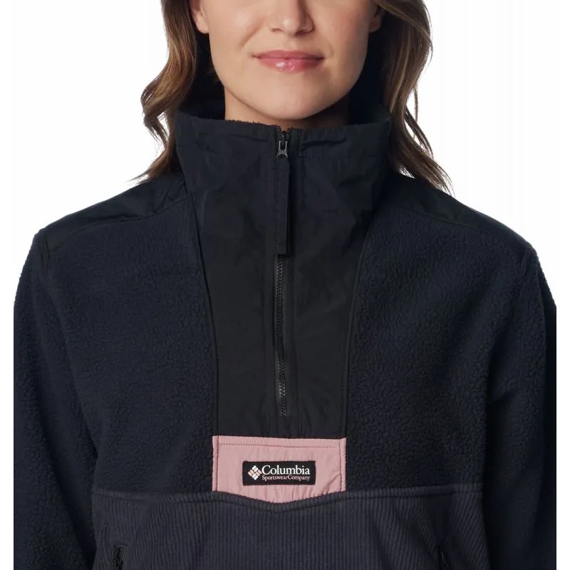 Mujer Columbia Riptide Fleece (Negro, Rosa Salmón)
