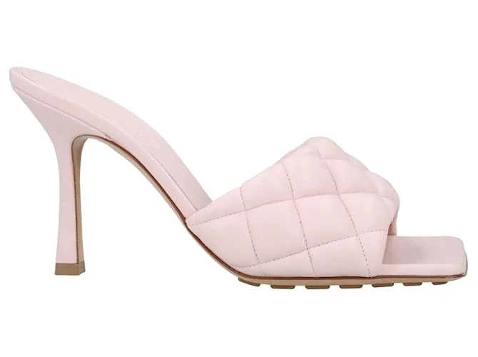 Mule acolchado Bottega Veneta rosa 