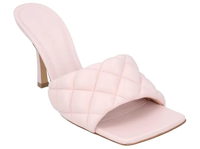 Mule acolchado Bottega Veneta rosa 