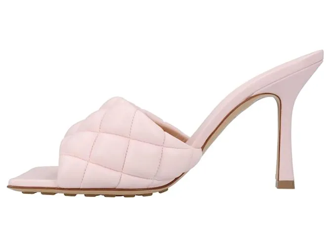 Mule acolchado Bottega Veneta rosa 