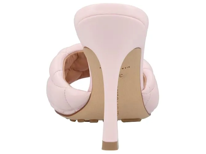 Mule acolchado Bottega Veneta rosa 