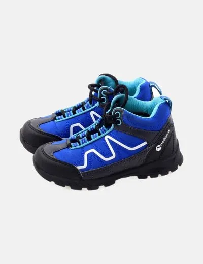 Neak peak Zapatilla azul cordones