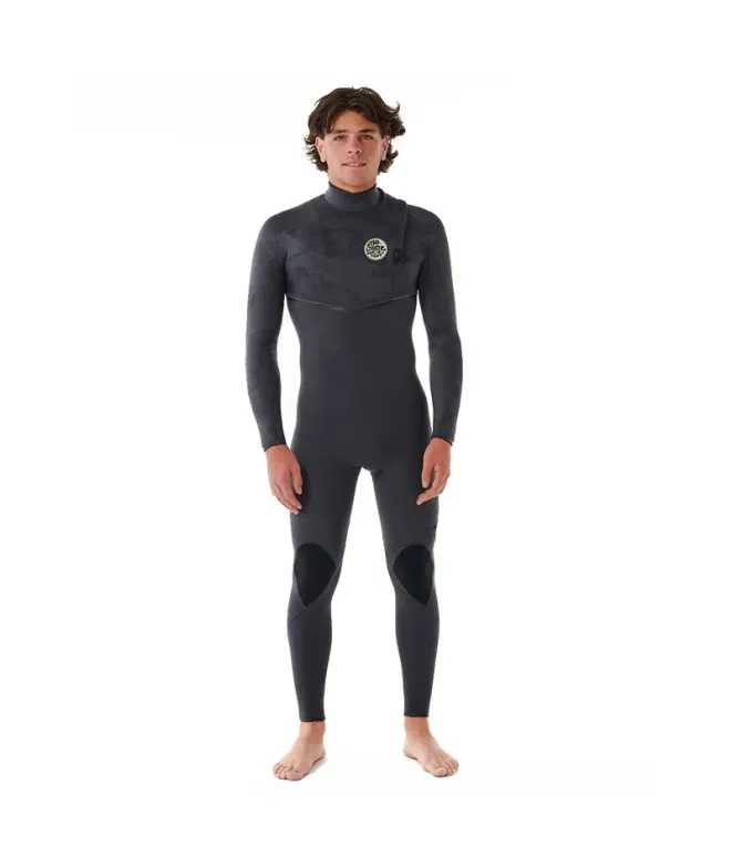 Neopreno de Surf Rip Curl E Bomb 3/2 Sin Cremallera Gris Oscuro