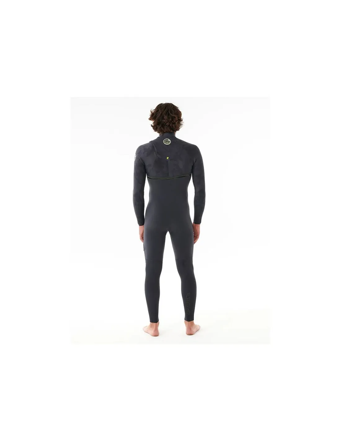 Neopreno de Surf Rip Curl E Bomb 3/2 Sin Cremallera Gris Oscuro