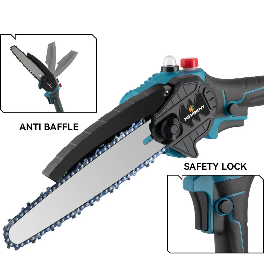 NewBeny 8 Inch Brushless Cordless Chainsaw For Makita 18V Battery
