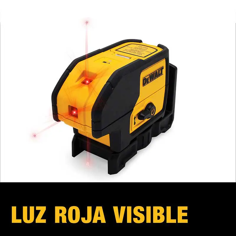 Nivel Láser 3 Puntos Luz Roja Dewalt DW083K 30 m