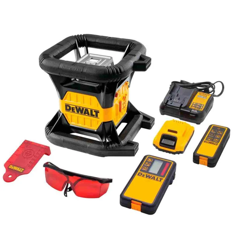 Nivel Láser Rotatorio 20 V Luz Roja 610 Mts Dewalt DW079LR