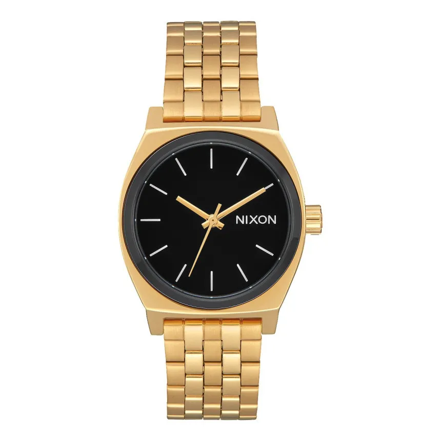 Nixon Reloj Medium Time Teller Gold Black White