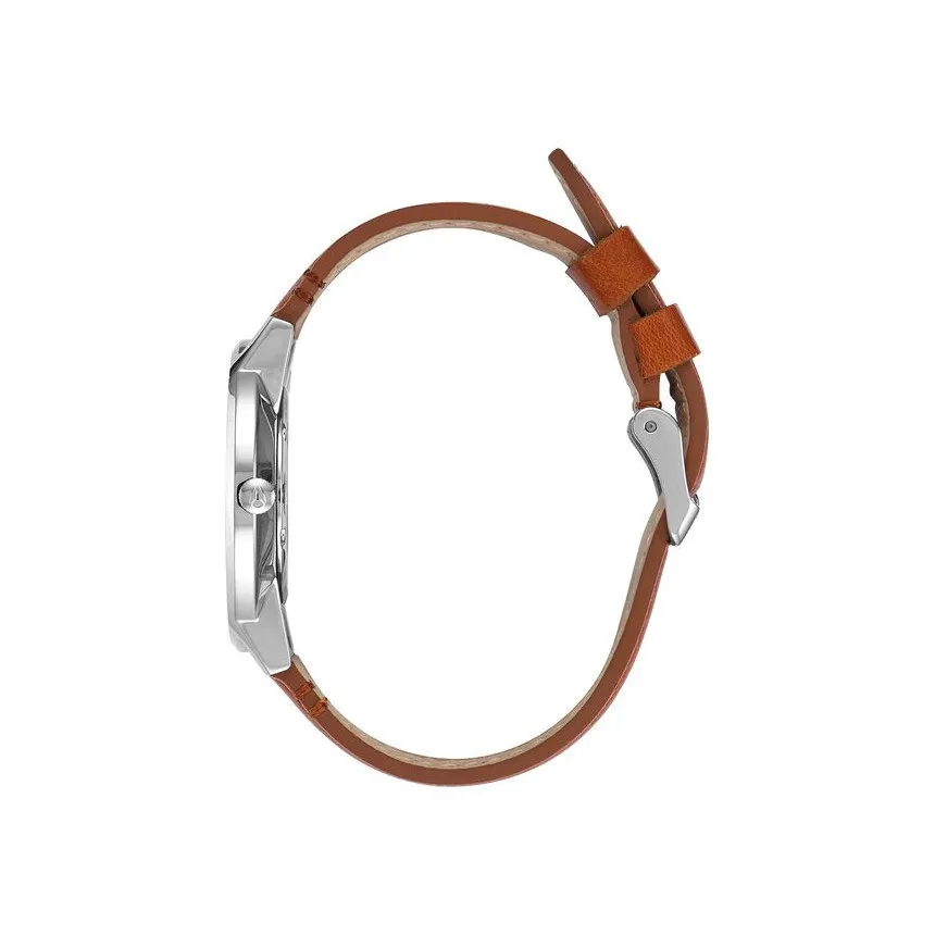 Nixon Reloj Porter Leather White Sunray Saddle