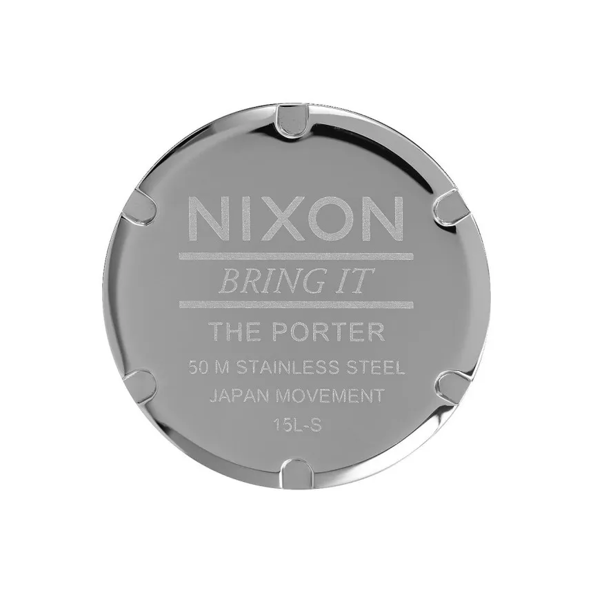 Nixon Reloj Porter Leather White Sunray Saddle