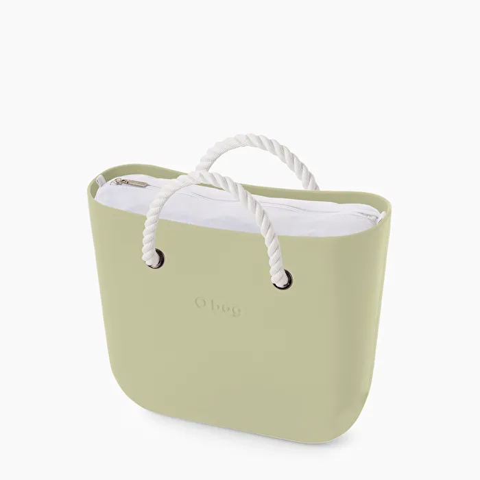 O bag mini cargo y blanco