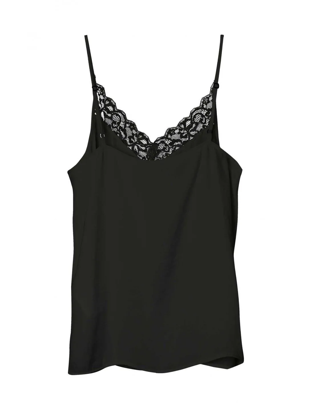 ONLY  CAMISETA NEGRA JDYAPPA NEW LACE MUJER