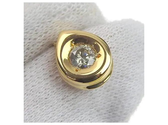 Otras joyas & Other Stories K sencilla18Collar YG con Soltero 0.32CT Diamond, De las mujeres, Ninguna marca en excelentes co