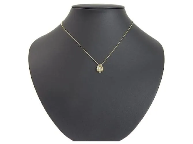 Otras joyas & Other Stories K sencilla18Collar YG con Soltero 0.32CT Diamond, De las mujeres, Ninguna marca en excelentes co