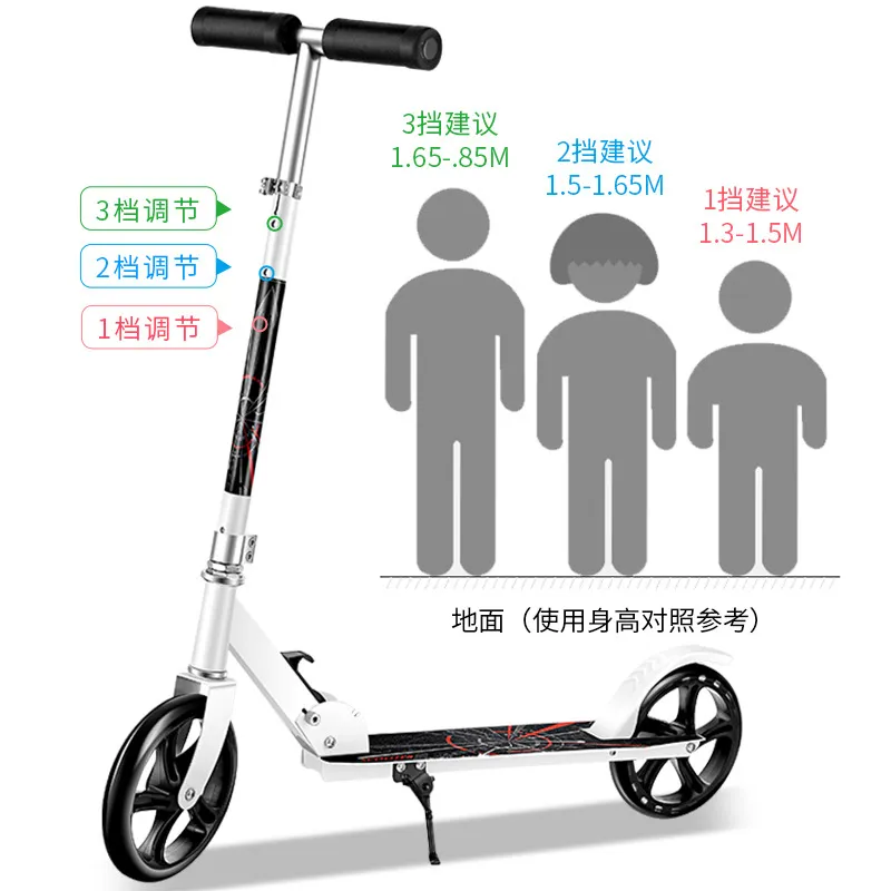 Otros Scooters Razor A5 Lux Kick Scooter Grande 8 ruedas Manejo ajustable plegable Ligero para pasajeros de hasta 220 libras Del