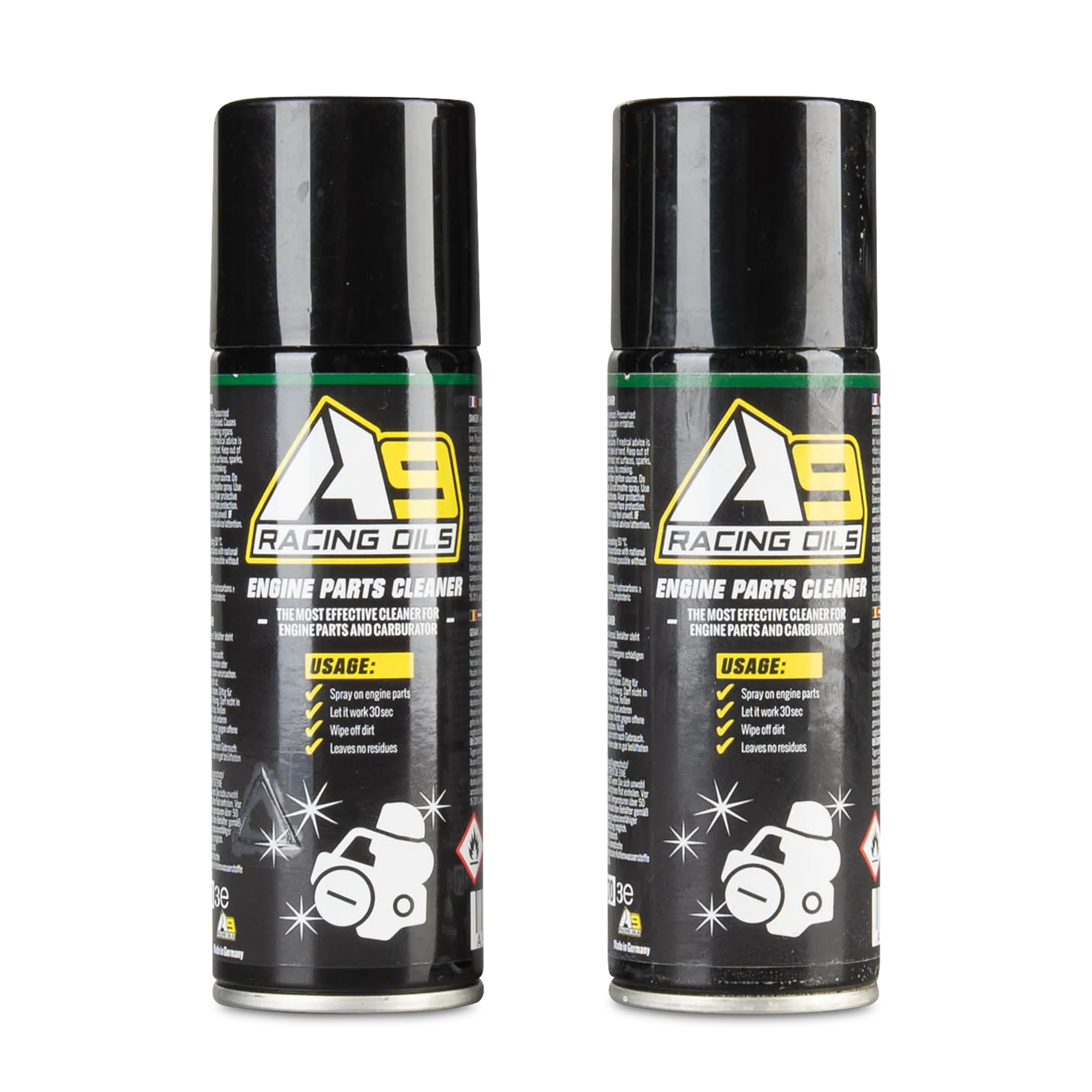 PACK2 ESPRAY LIMPIADOR PIEZAS DE MOTOR A9 RACING 200ML