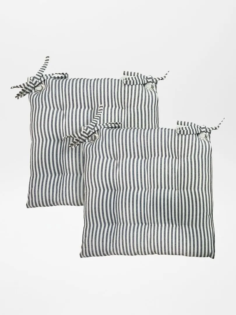 PACK DE 2 COJINES DE ASIENTO ACOLCHADOS  AZUL