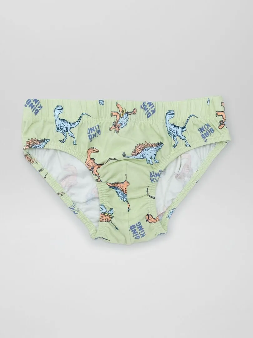 PACK DE 7 SLIPS ESTAMPADOS  AZUL