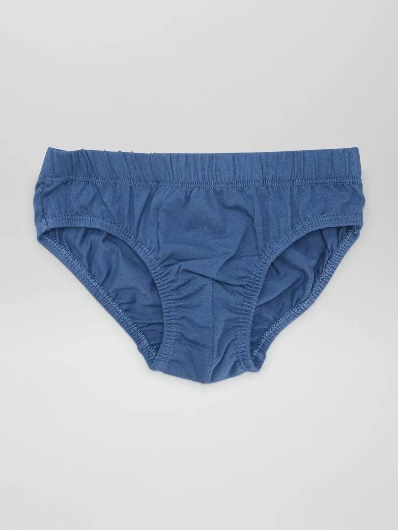 PACK DE 7 SLIPS ESTAMPADOS  AZUL