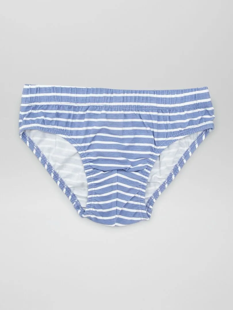 PACK DE 7 SLIPS ESTAMPADOS  AZUL