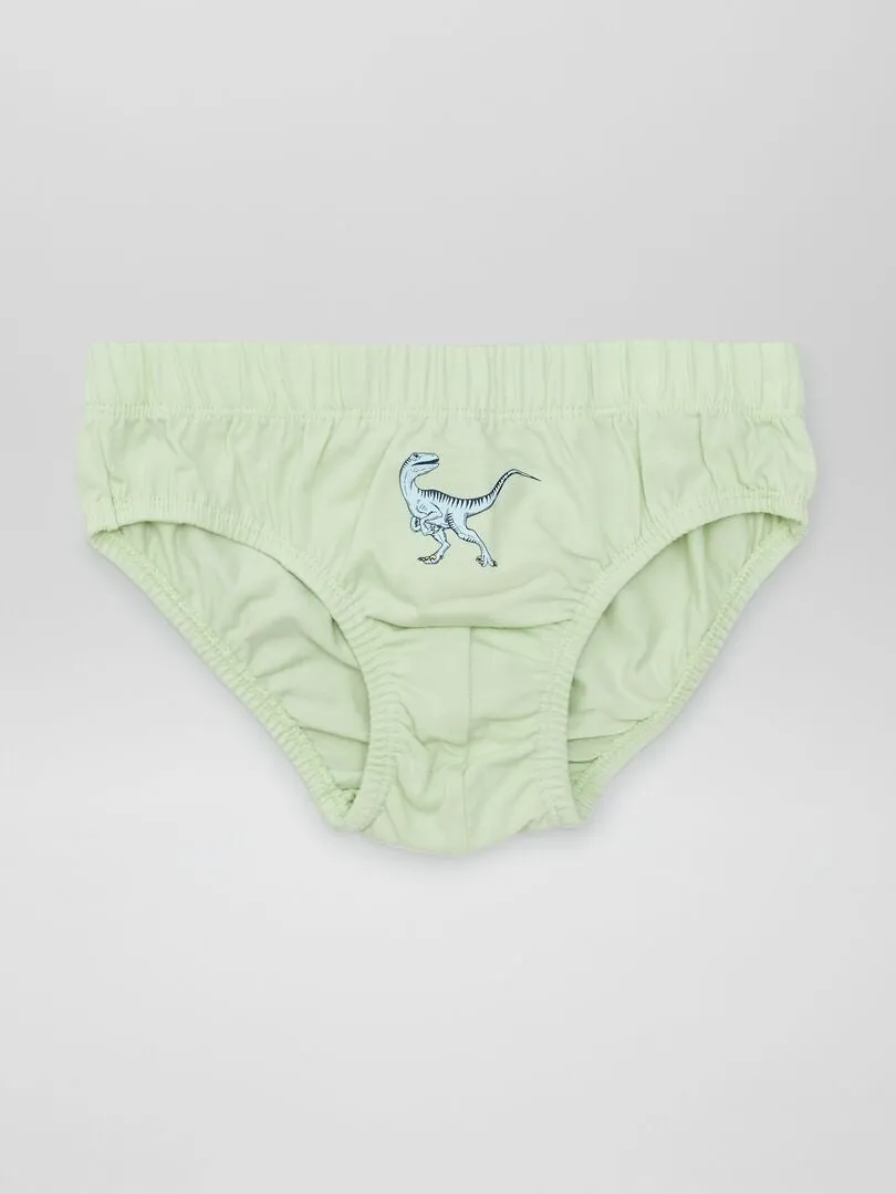 PACK DE 7 SLIPS ESTAMPADOS  AZUL
