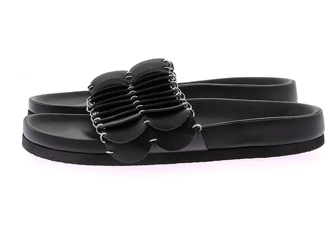 PACO RABANNE Sandalias T.EU 40 Cuero Negro 