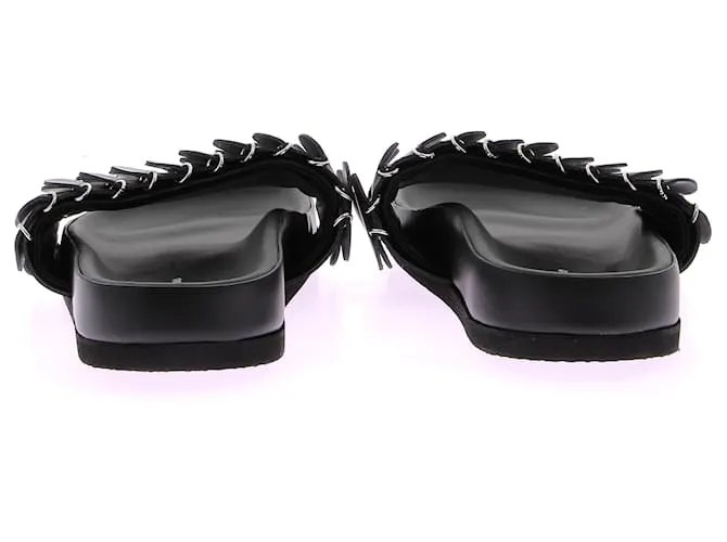 PACO RABANNE Sandalias T.EU 40 Cuero Negro 