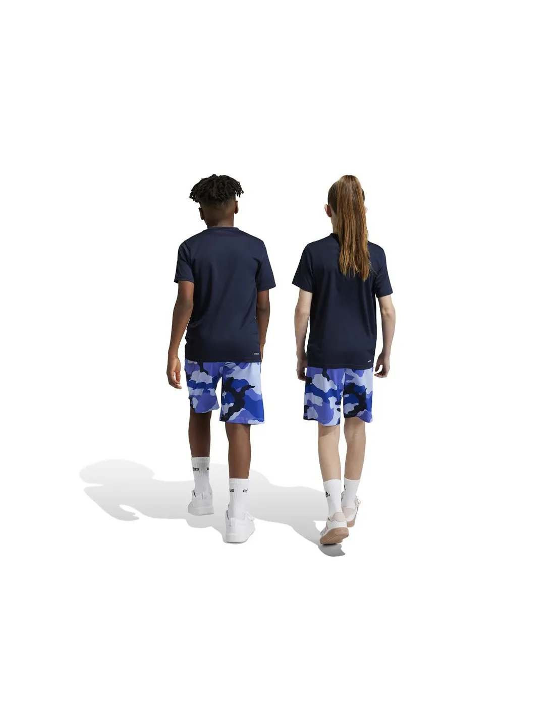 Pantalones de Fitness adidas Train Essentials Seasonal Print Infantil Azul