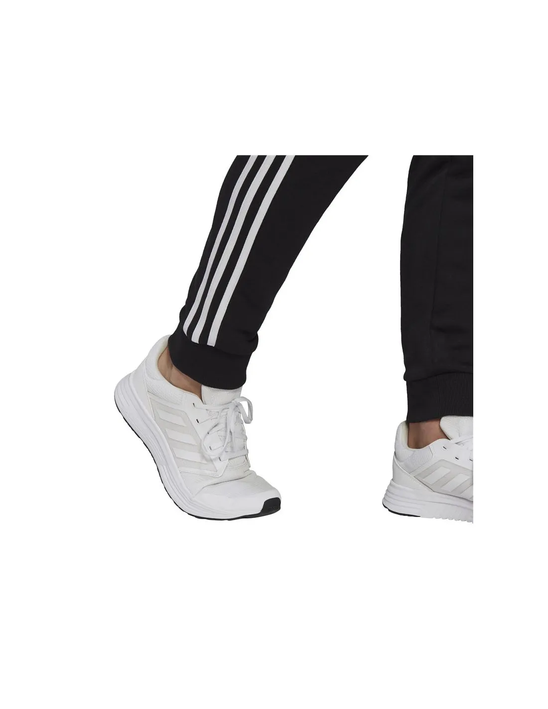 Pantalones largos adidas Essentials French Terry Tapered Cuff 3 bandas M Black