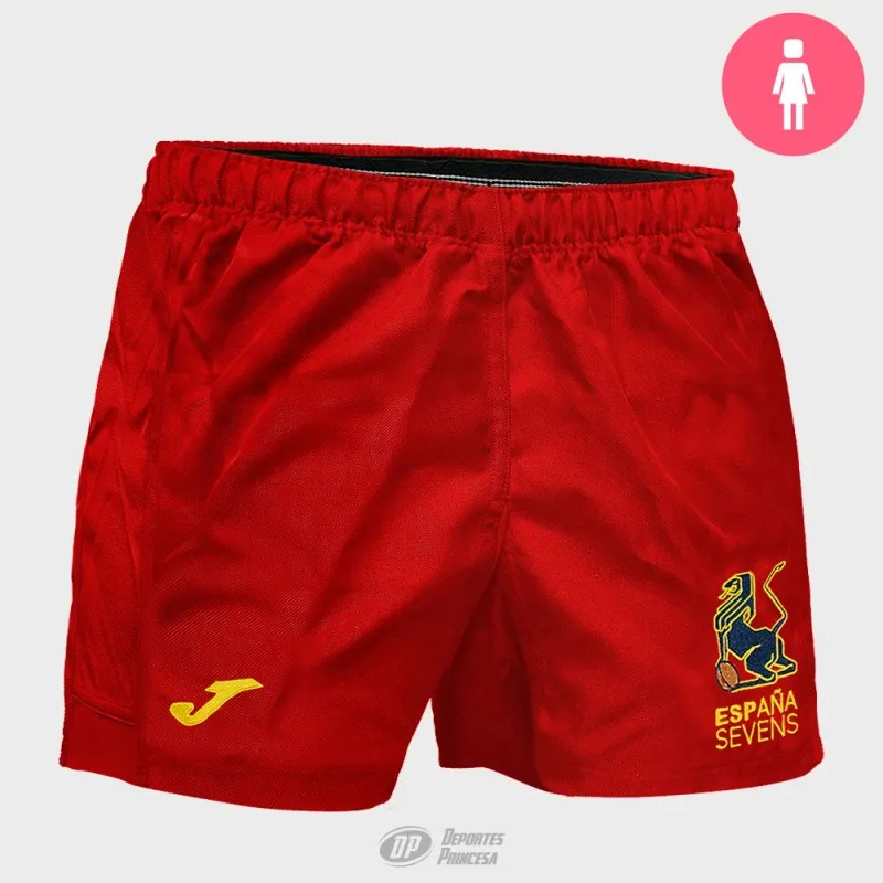 Pantalón juego femenino España Sevens 23/24 rojo
